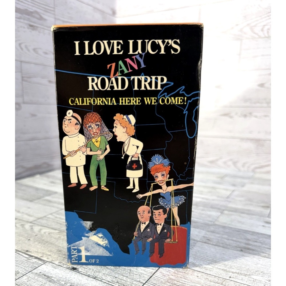 VTG 1992 Part 1 I Love Lucys Zany Road Trip California Here We Come 3 VHS‎ Tapes
